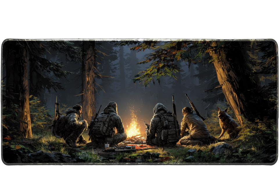 Gaming 90x40cm custom desk mat, non-slip rubber base – PrintMyPad