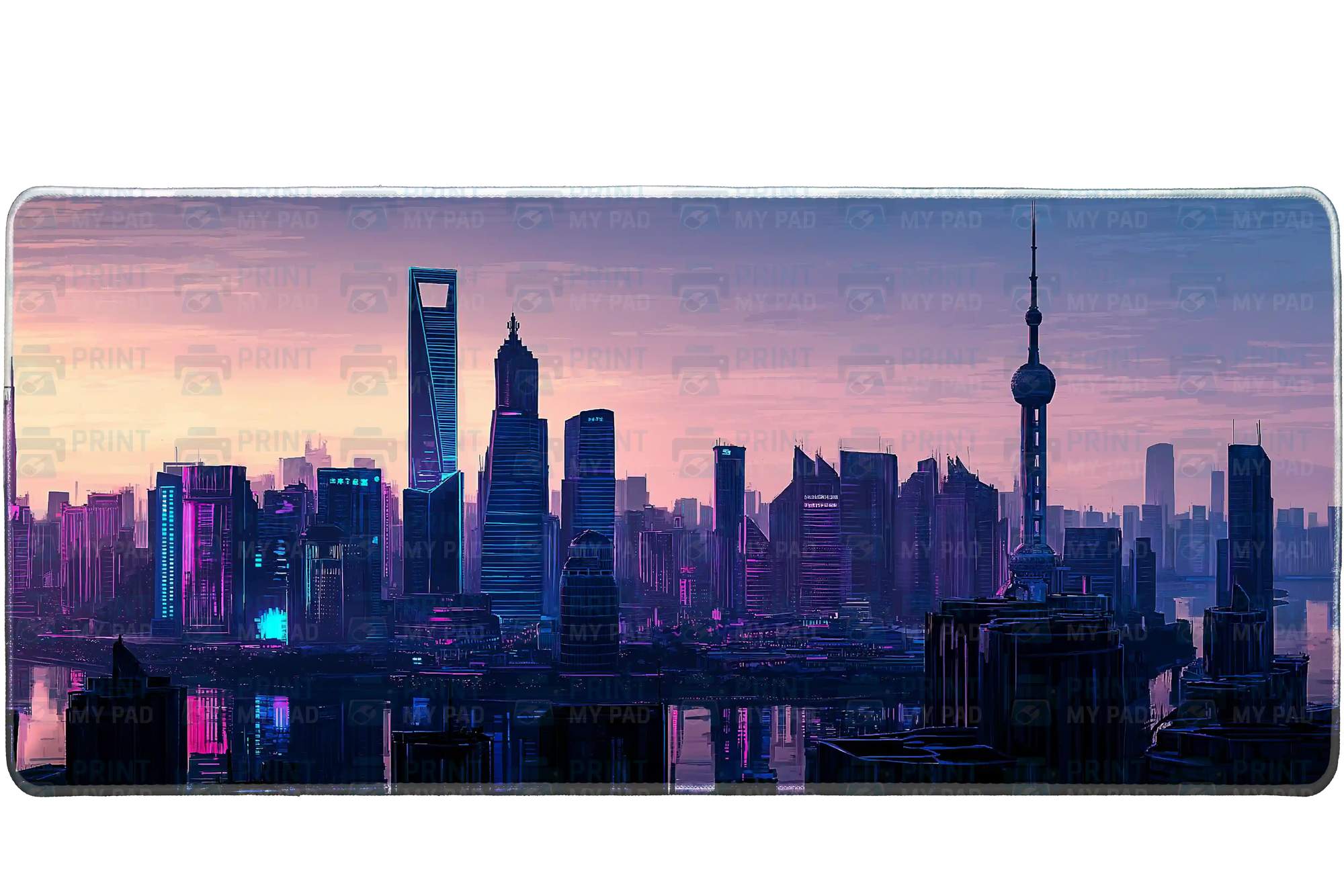 Aesthetic 90x40cm custom desk mat, non-slip rubber backing – Print My Pad