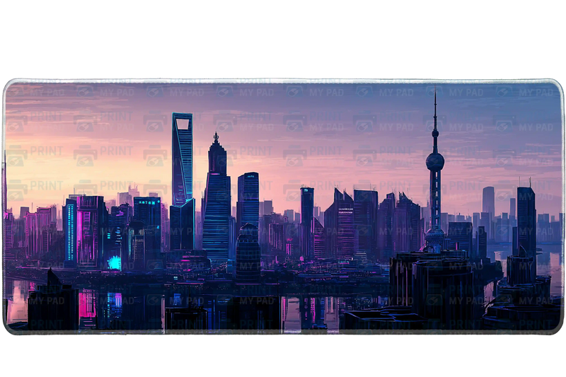 Aesthetic 90x40cm custom desk mat, non-slip rubber backing – Print My Pad