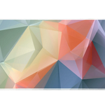 Geometric Prism Abstract desk mat artwork in a wide product view