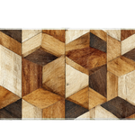 Pattern 36x16in custom desk mat, stitched edge – PrintMyPad