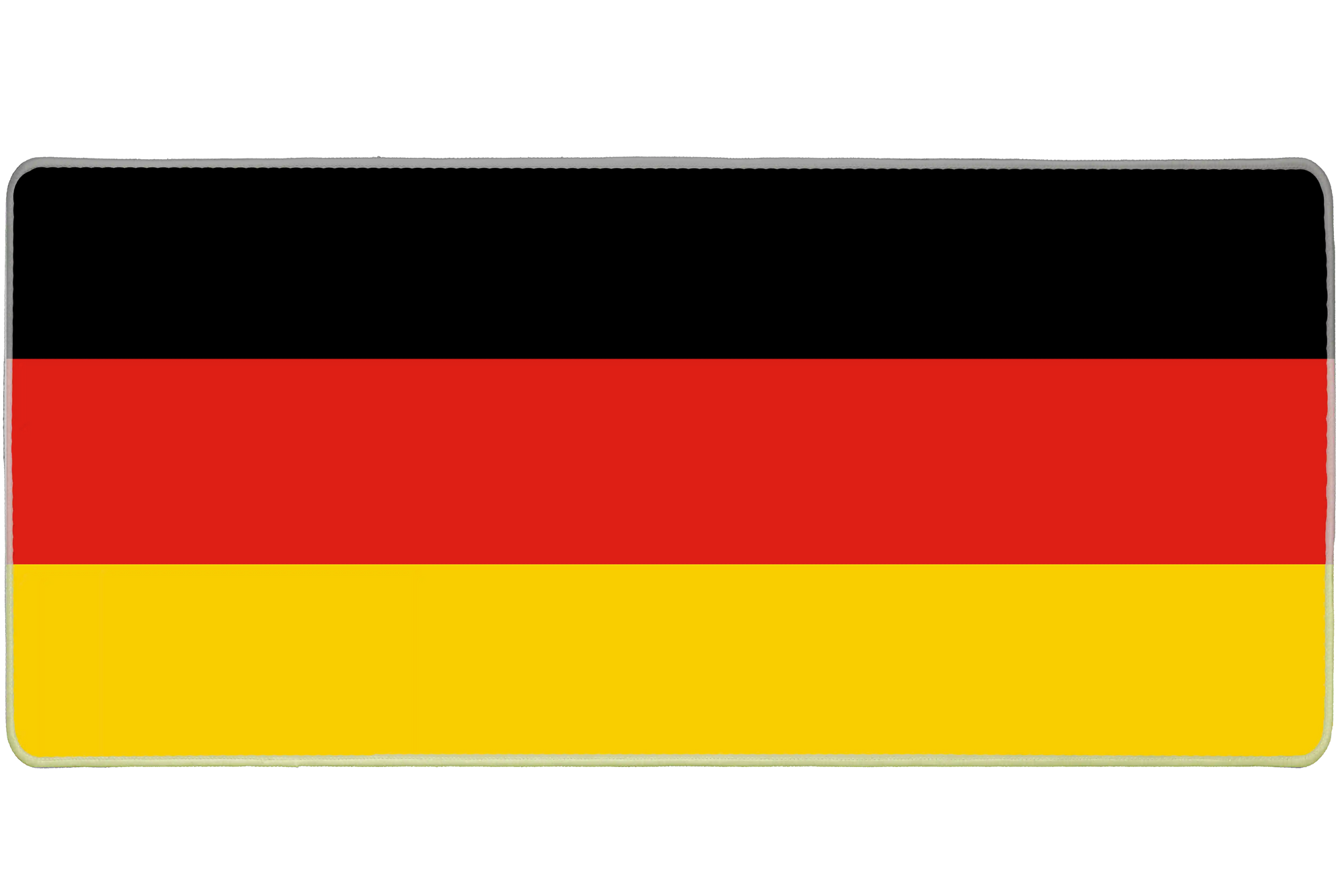 Country 36x16in custom mouse mat, stitched edge Germany flag – Print My Pad