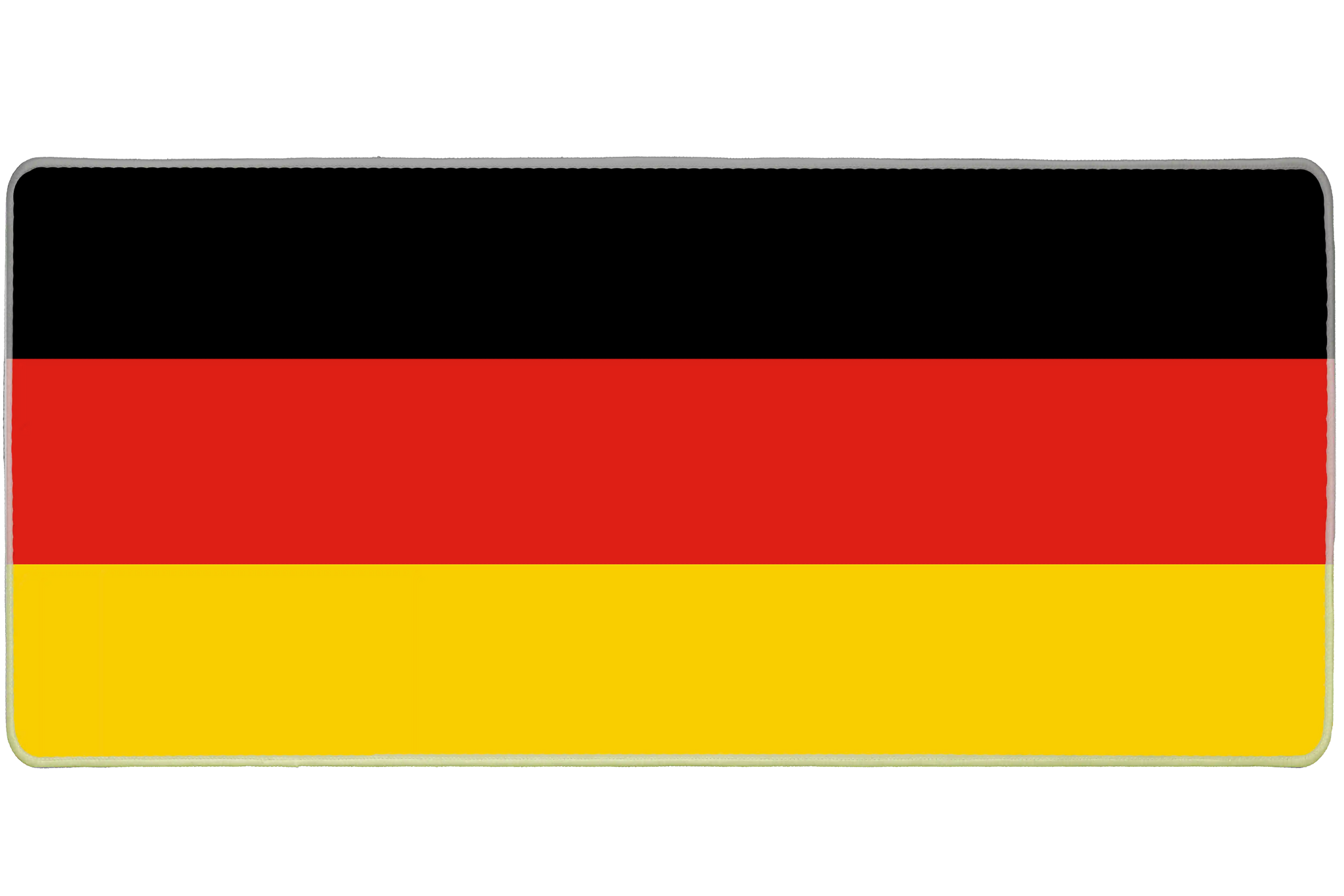 Country 36x16in custom mouse mat, stitched edge Germany flag – Print My Pad
