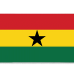 Country 36x16in custom mouse mat, stitched edge Ghana flag – Print My Pad