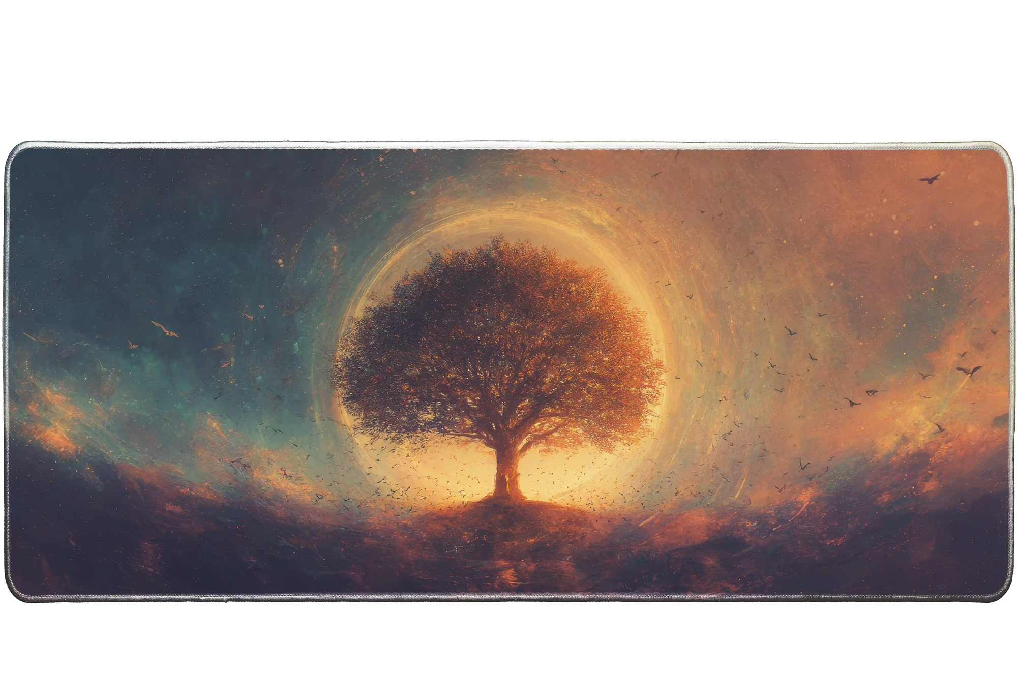 Fantasy 36x16in custom desk pad, non-slip rubber – PrintMyPad