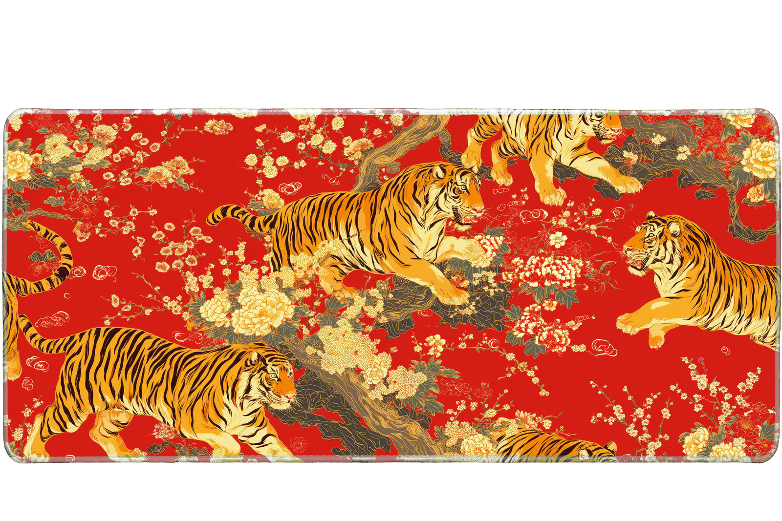 Animals 90x40cm custom desk mat, non-slip rubber base – Print My Pad