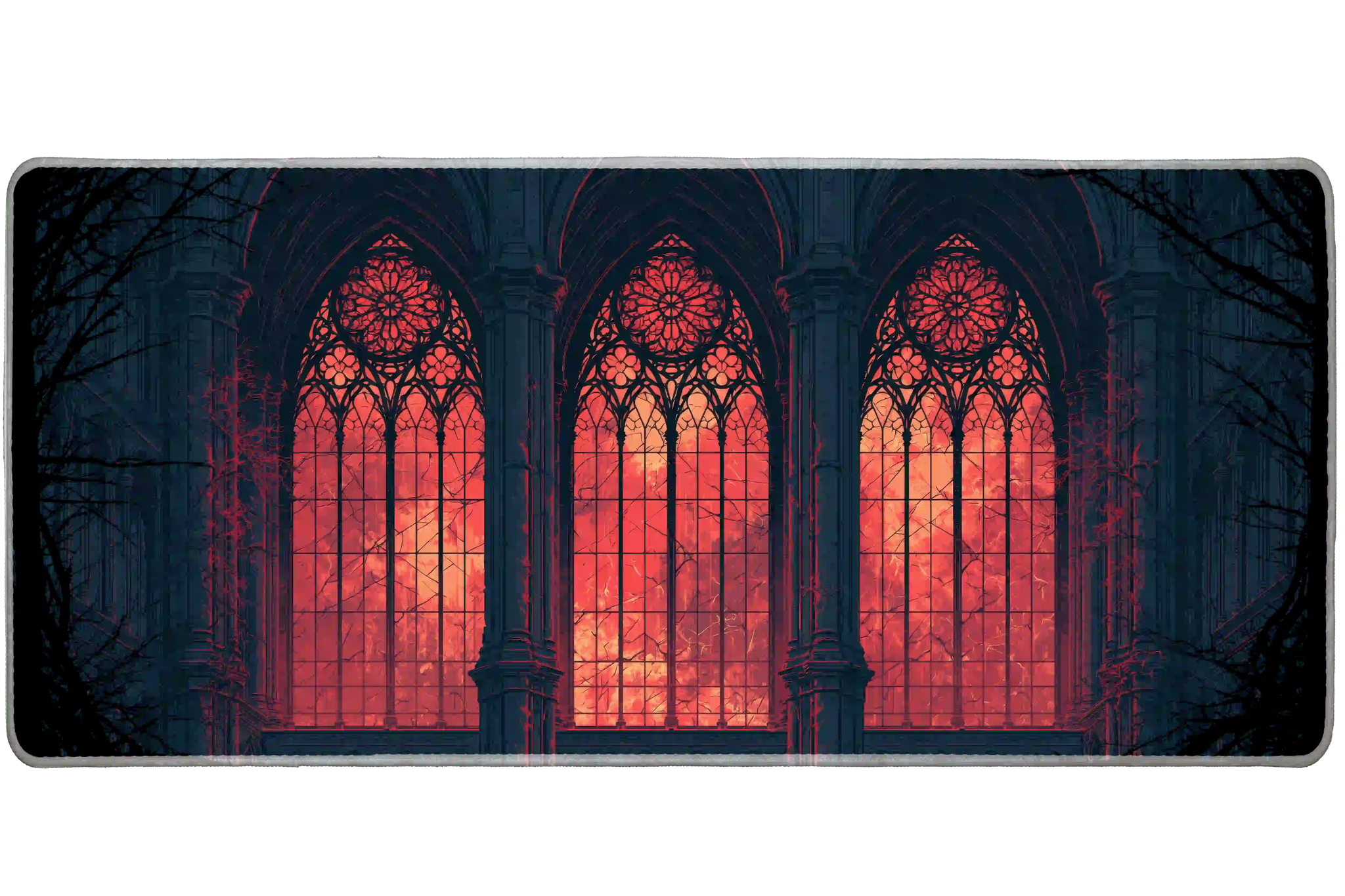 Fantasy 36x16in custom desk mat, non-slip base – PrintMyPad