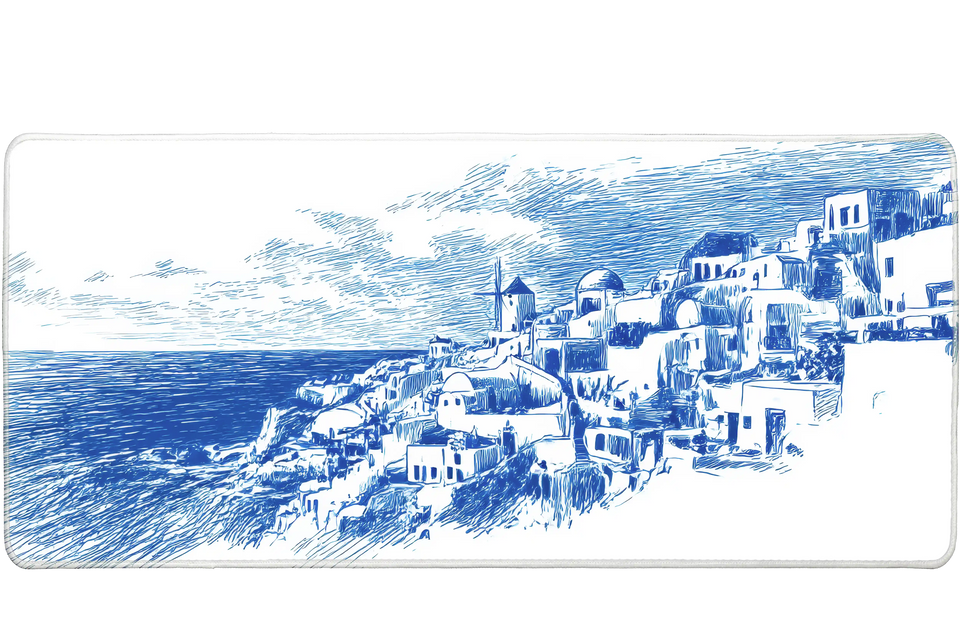 Landscape 36x16in custom mouse pad, non-slip rubber – PrintMyPad