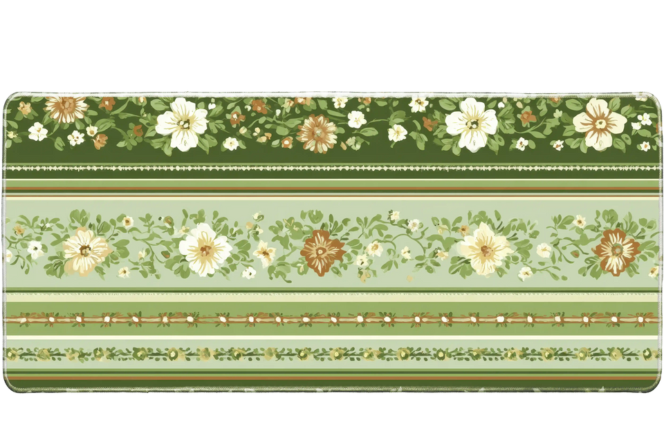 Pattern 36x16in custom desk mat, stitched edge – Print My Pad
