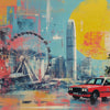 Cityscape 900x400mm custom desk mat, washable surface – Print My Pad