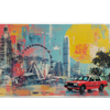 Cityscape 900x400mm custom desk mat, washable surface – Print My Pad