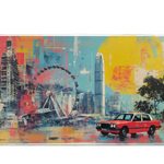 Cityscape 900x400mm custom desk mat, washable surface – Print My Pad