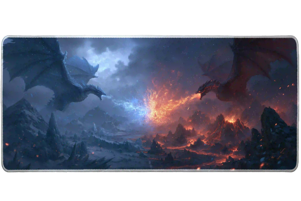 Fantasy 36x16in custom mouse mat, non-slip rubber – Print My Pad