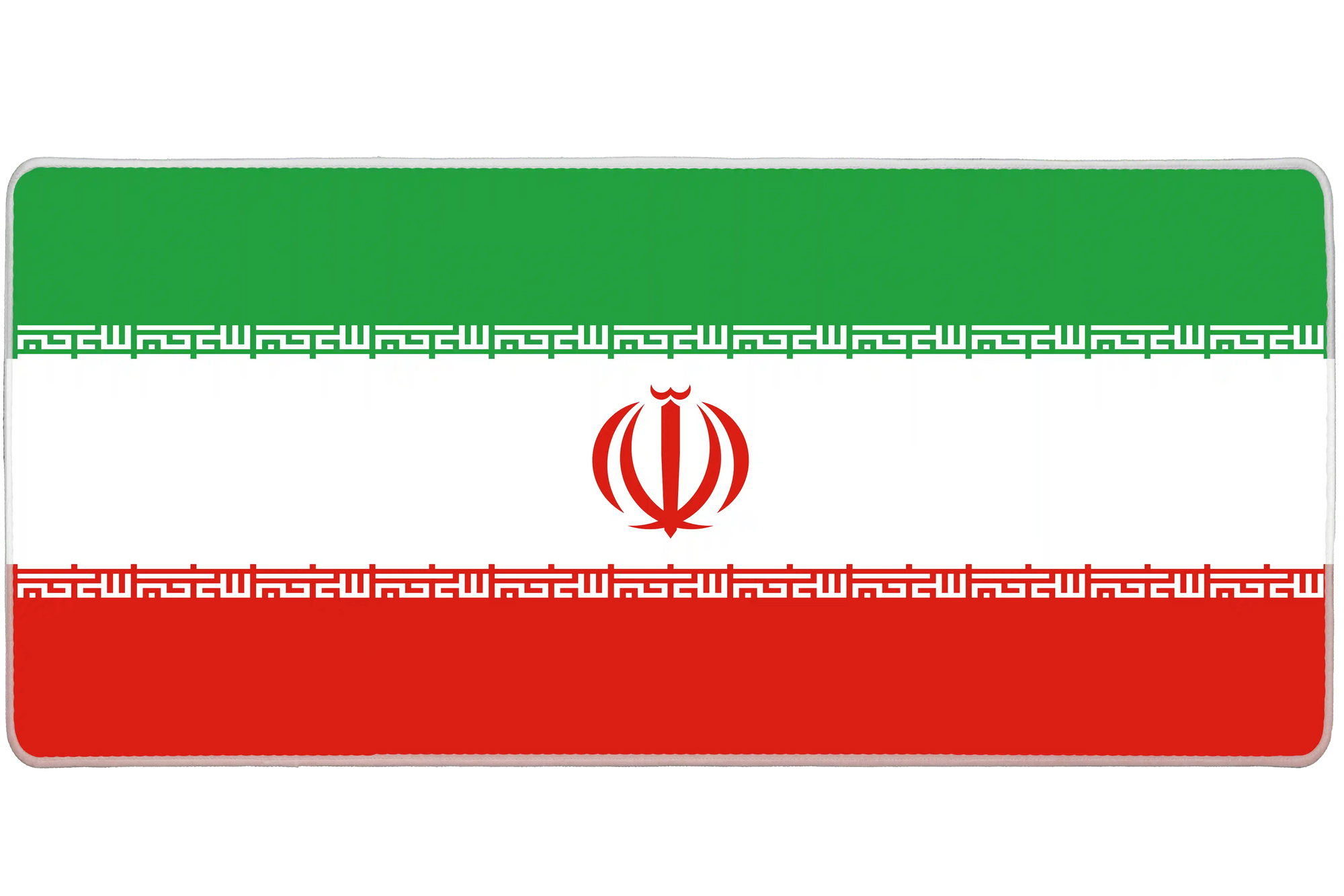 Country 36x16in Iran custom desk mat, stitched edge – PrintMyPad