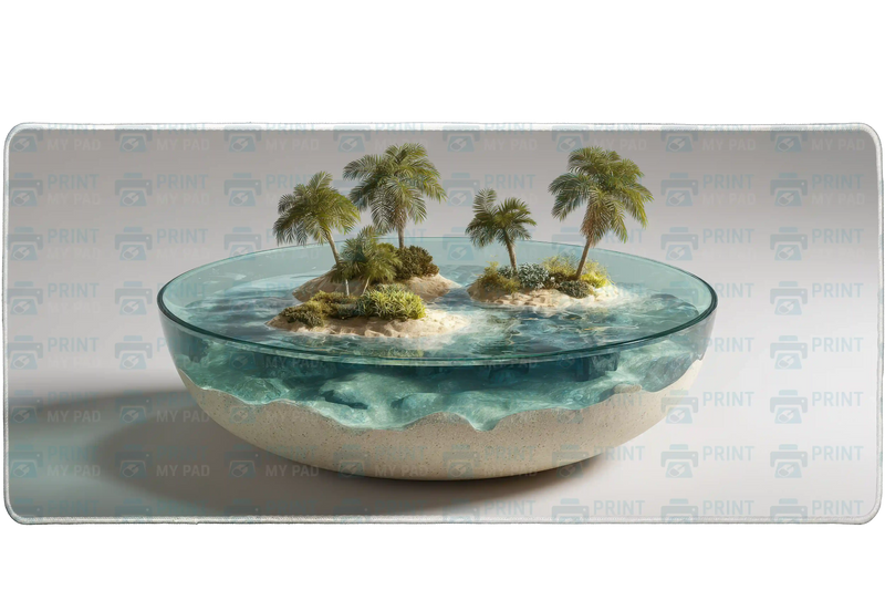 Abstract 90x40cm custom desk mat, washable smooth surface – Print My Pad