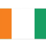 Country 36x16in custom desk pad, stitched edge Ivory Coast flag – PrintMyPad