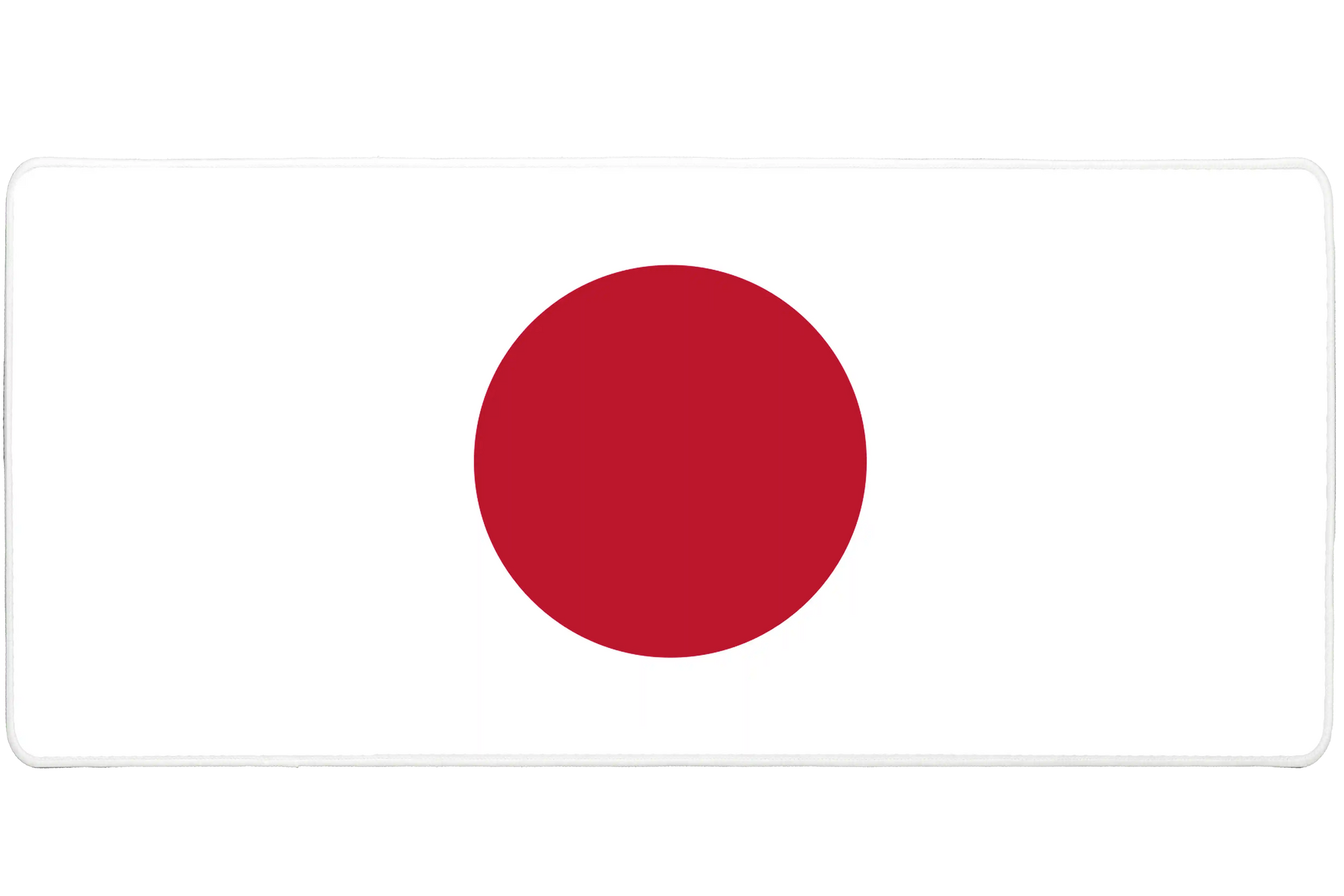 Country 36x16in custom mousepad, stitched edge Japan flag – PrintMyPad
