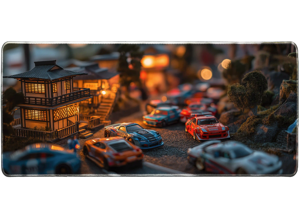 Cars 36x16in custom mouse mat, non-slip rubber – PrintMyPad