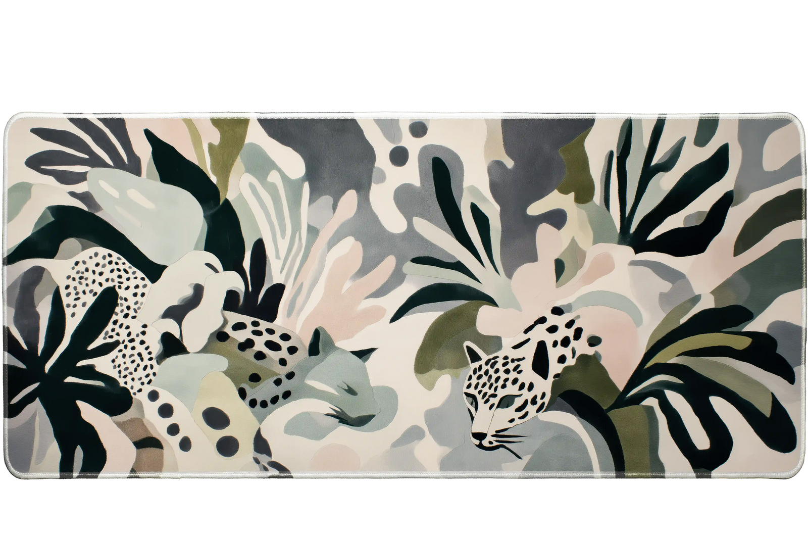 Pattern 36x16in custom desk mat, stitched edge – PrintMyPad