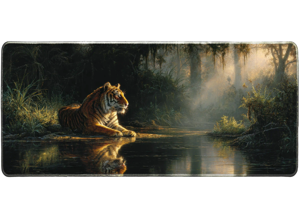 Animals 900x400mm custom deskpad, stitched edge – Print My Pad