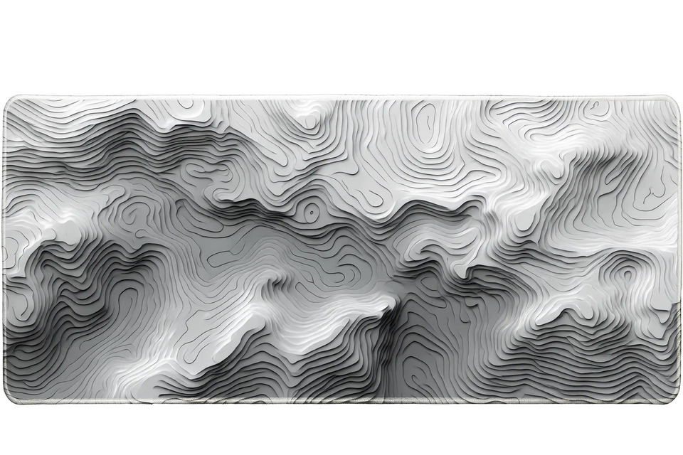 Abstract 36x16in custom deskpad, non-slip rubber – Print My Pad