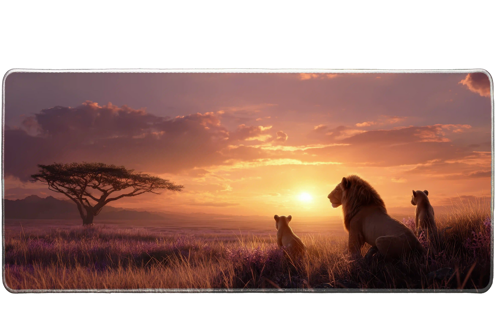 Animals 90x40cm custom desk mat, washable surface – PrintMyPad