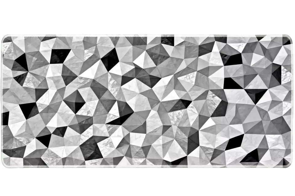 Abstract 36x16in custom desk mat, stitched edge – Print My Pad