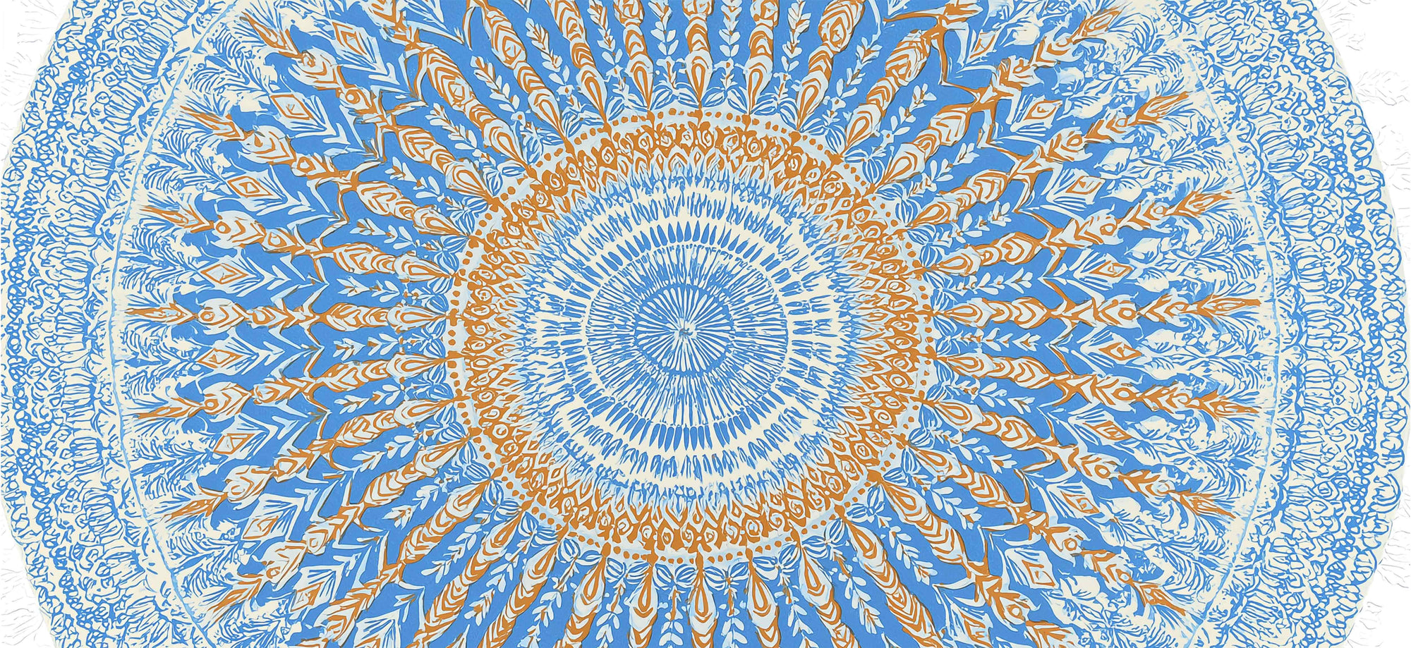 Pattern 36x16in custom desk mat, stitched edge – PrintMyPad