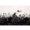 Wide view of the Medieval Battle Sketch desk mat featuring armored warriors, raised swords, banners and battle detail