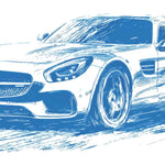Cars 90x40cm custom desk mat, washable surface – Print My Pad