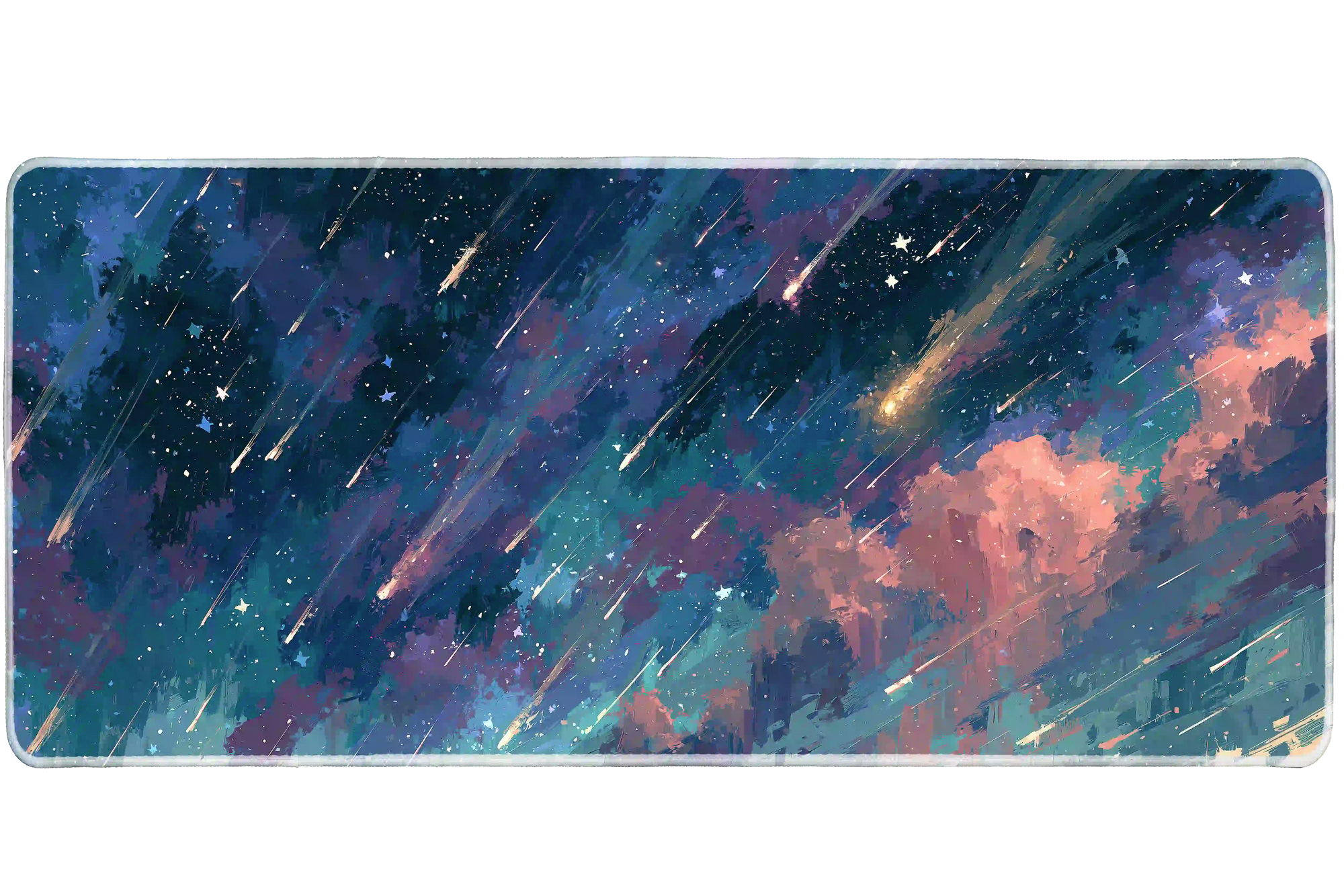 Space 900x400mm custom desk mat, stitched edge – PrintMyPad