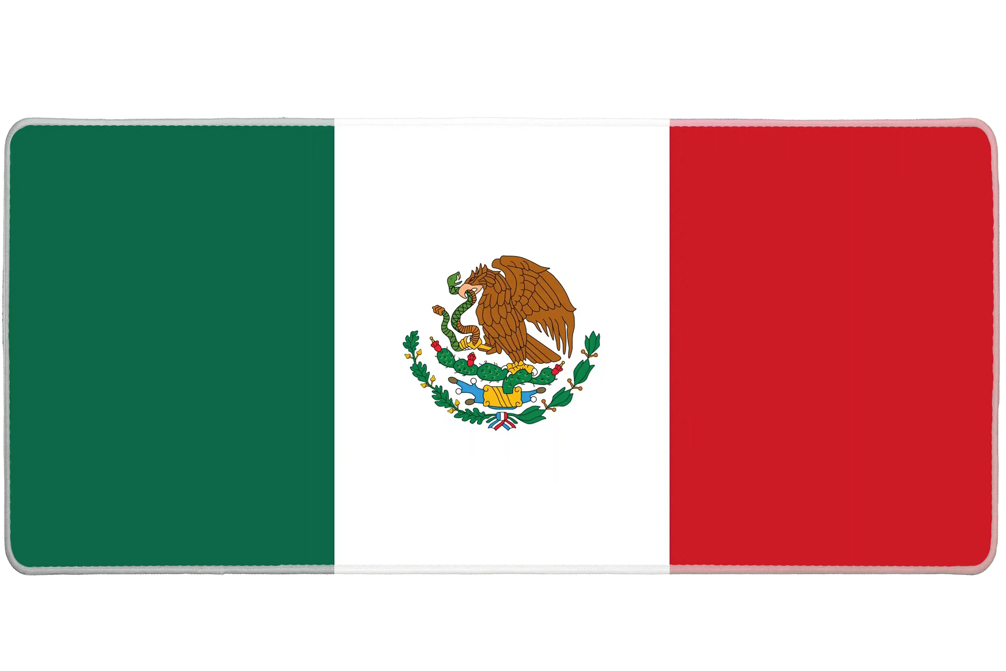 Country 900x400mm Mexican flag custom mouse pad, non-slip rubber – Print My Pad