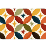 Mid-Century Geometric desk mat artwork in a wide product view
