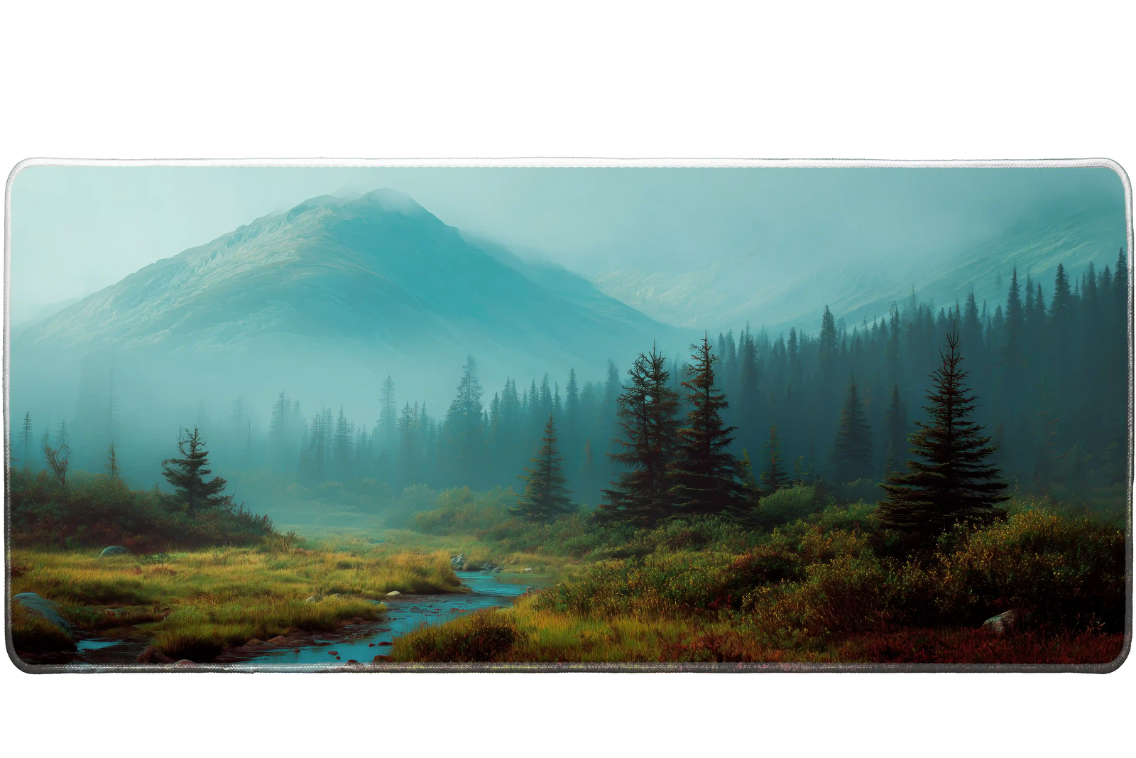 Landscape 90x40cm custom desk mat, non-slip rubber – Print My Pad