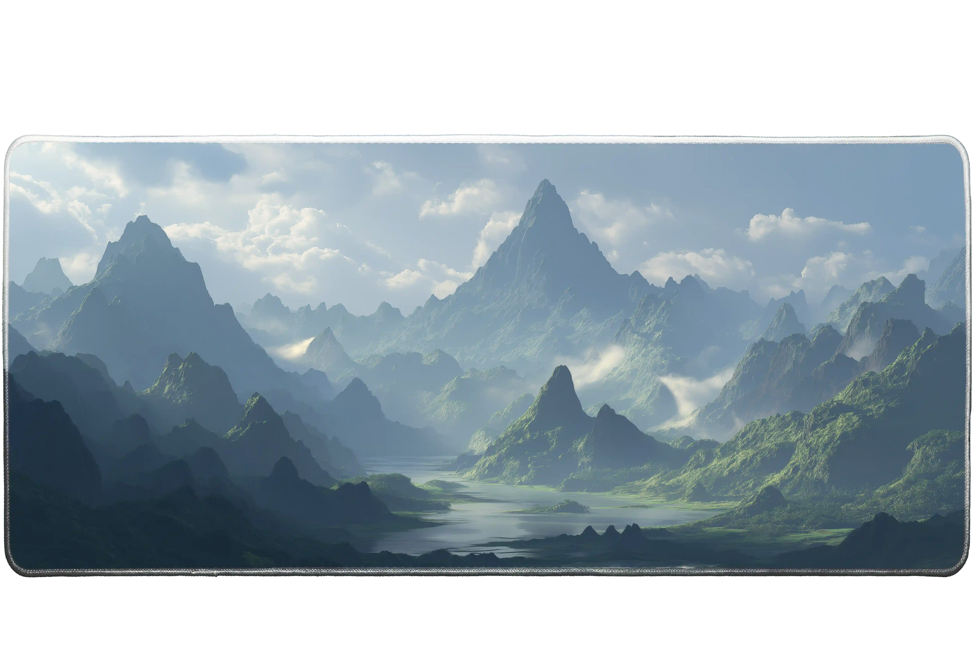 Landscape 36x16in avatar custom desk mat, stitched edge – PrintMyPad