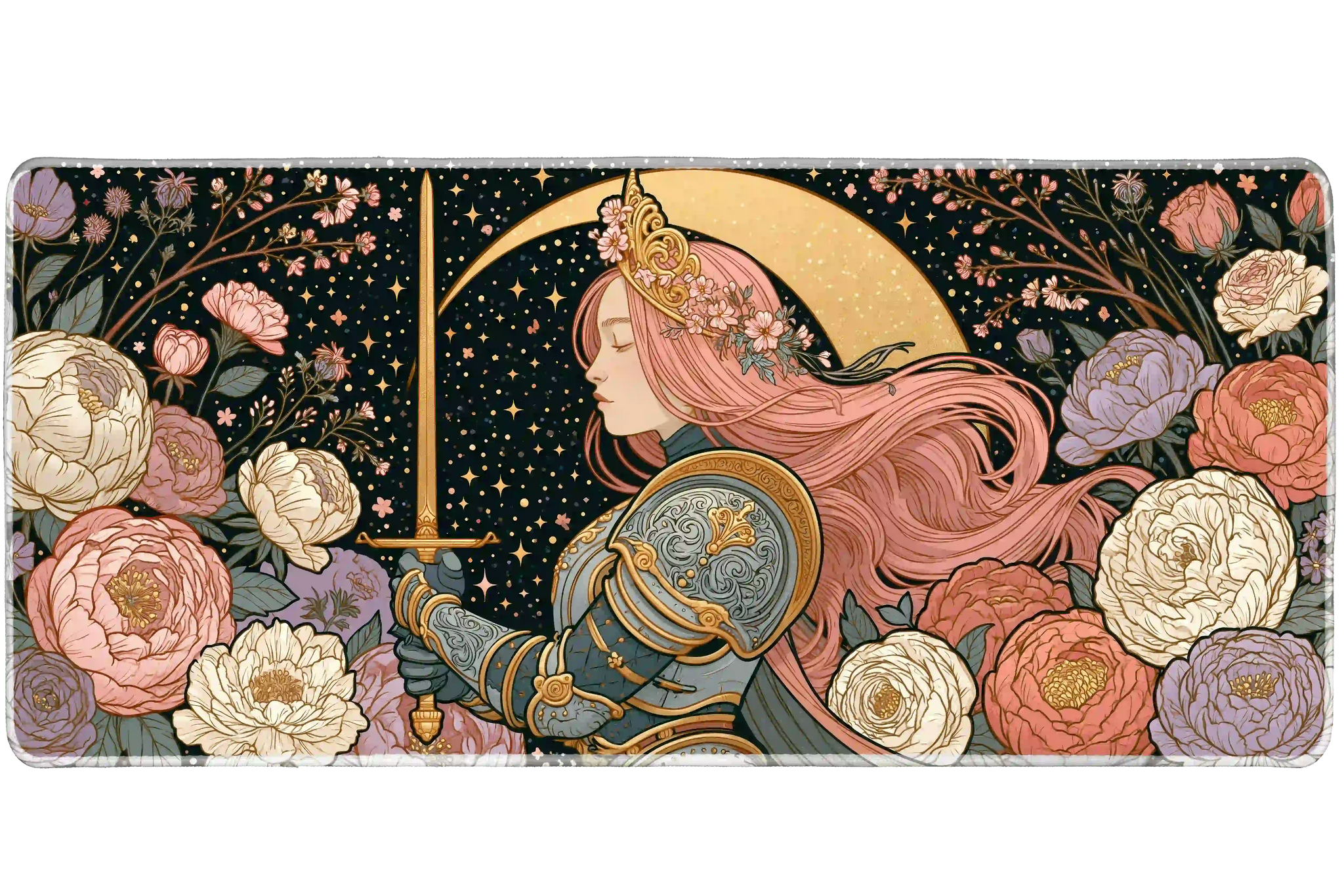 Fantasy 36x16in custom mouse mat, non-slip rubber – Print My Pad