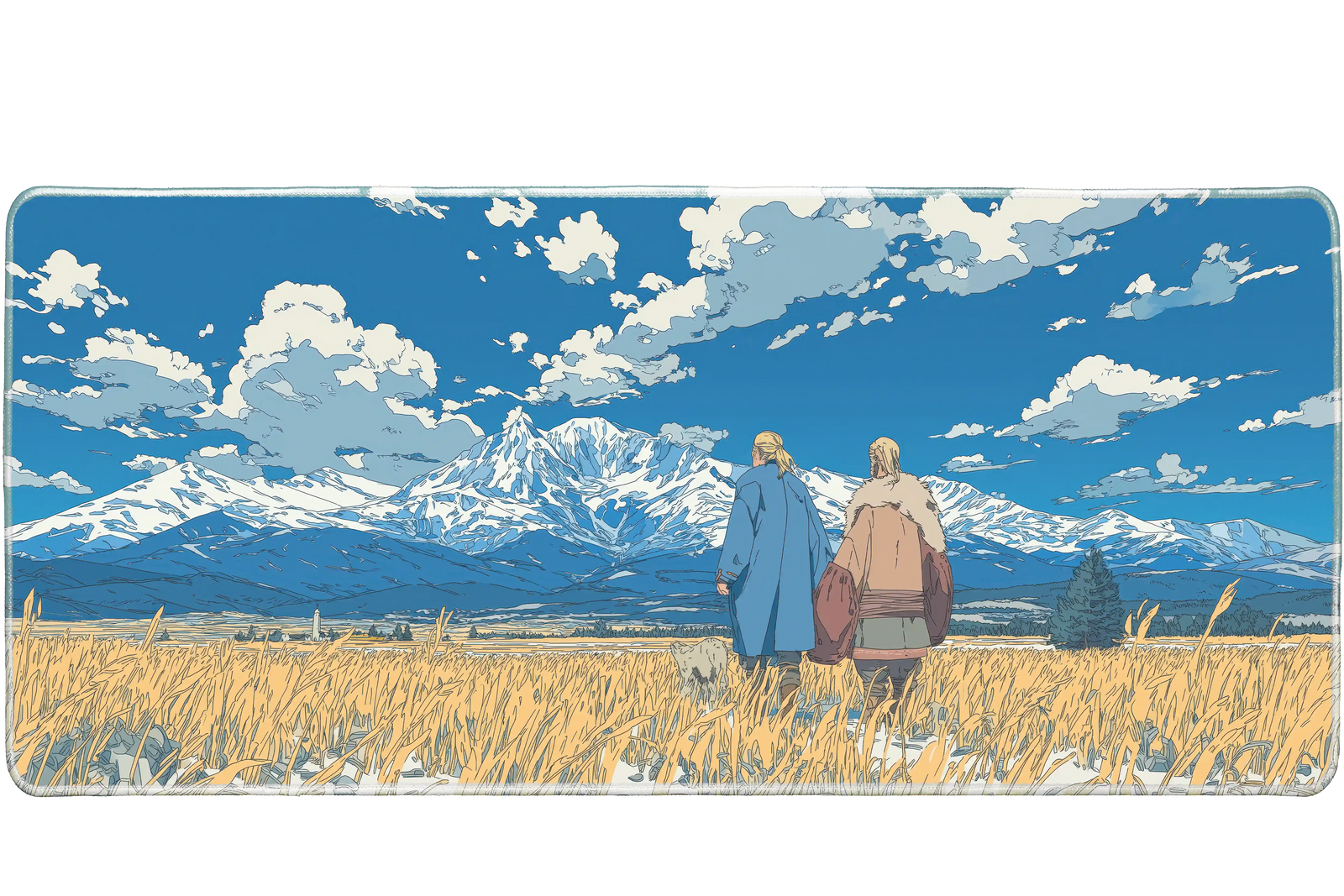 Anime 90x40cm custom desk mat, non-slip rubber base – Print My Pad