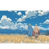 Anime 36x16in custom deskpad, stitched edge – Print My Pad