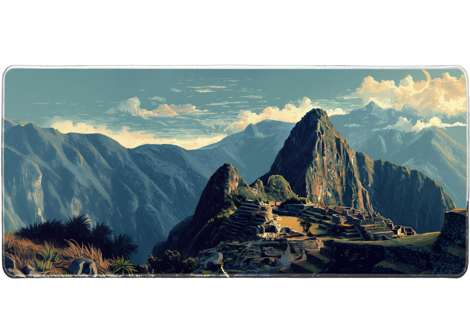 Landscape 90x40cm custom desk mat, washable surface – Print My Pad
