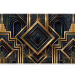 Abstract 900x400mm custom desk mat, non-slip rubber – PrintMyPad