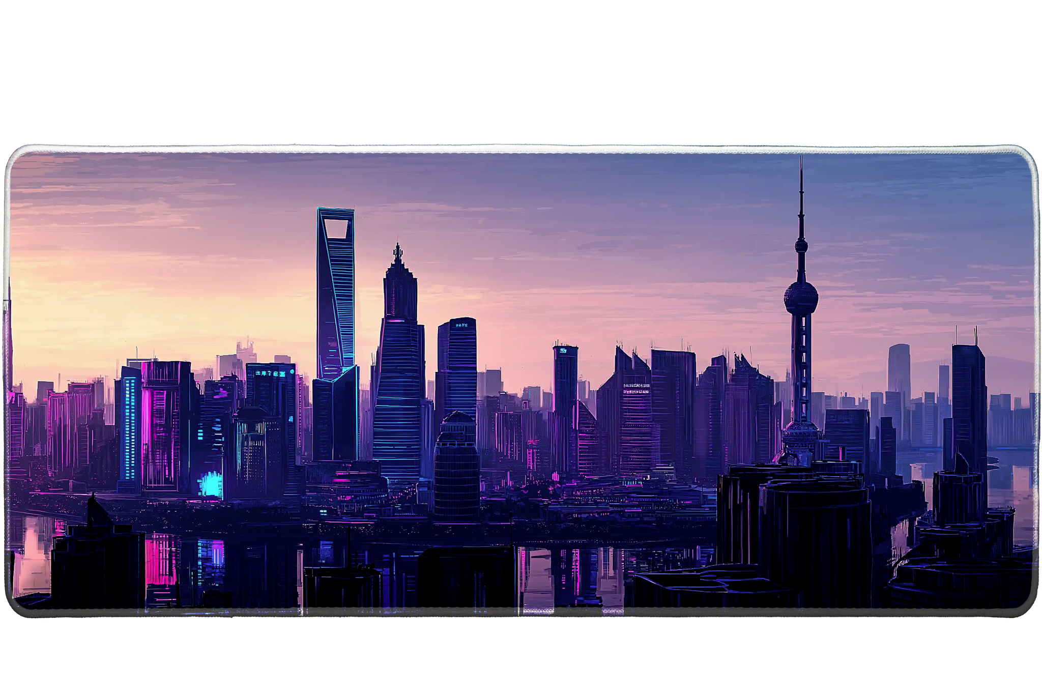 Landscape 900x400mm custom desk mat, non-slip rubber – Print My Pad