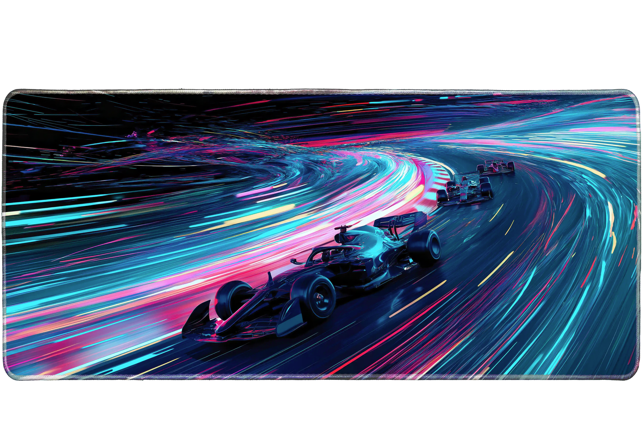 Cars 36x16in custom mousemat, stitched edge – Print My Pad