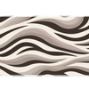 Neutral Zebra Print desk mat artwork in a wide product view