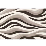 Neutral Zebra Print desk mat artwork in a wide product view