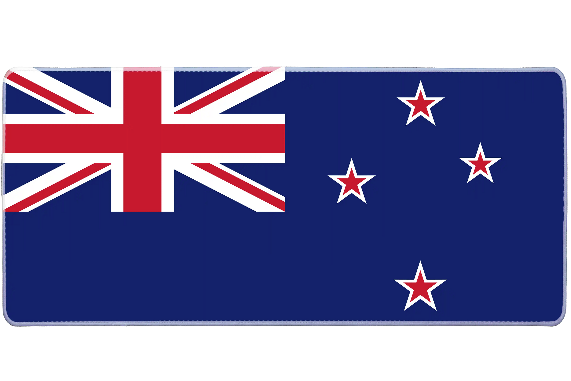 Country 900x400mm custom desk mat, non-slip rubber New Zealand flag – Print My Pad