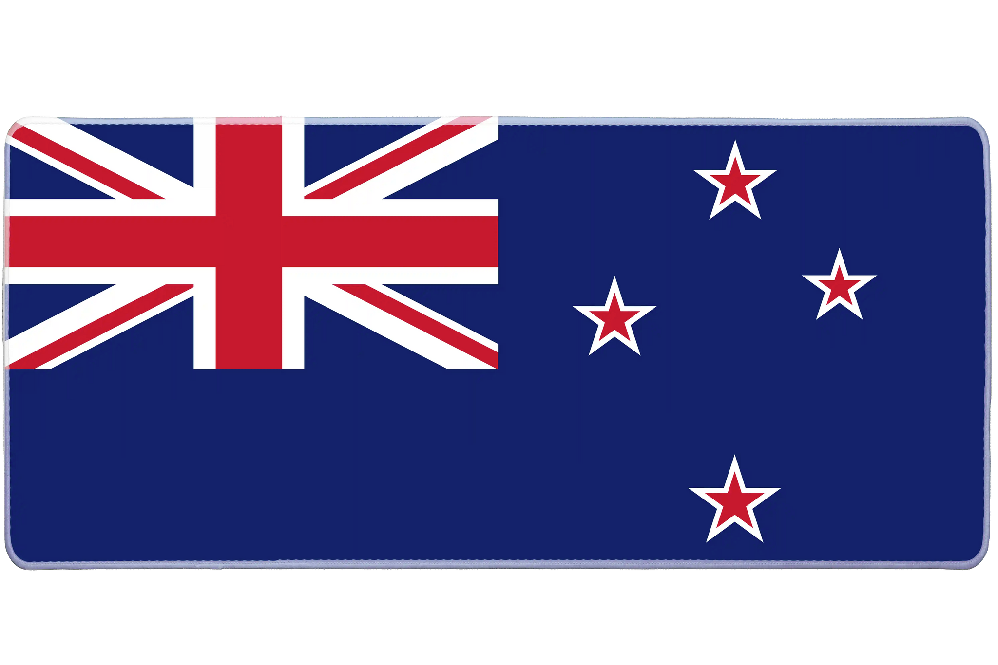 Country 900x400mm custom desk mat, non-slip rubber New Zealand flag – Print My Pad