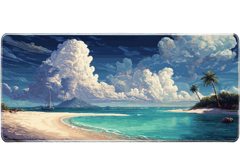 Landscape 36x16in custom mouse pad, non-slip rubber base – PrintMyPad