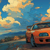 Cars 90x40cm custom desk mat, stitched edge finish – Print My Pad