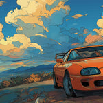 Cars 90x40cm custom desk mat, stitched edge finish – Print My Pad