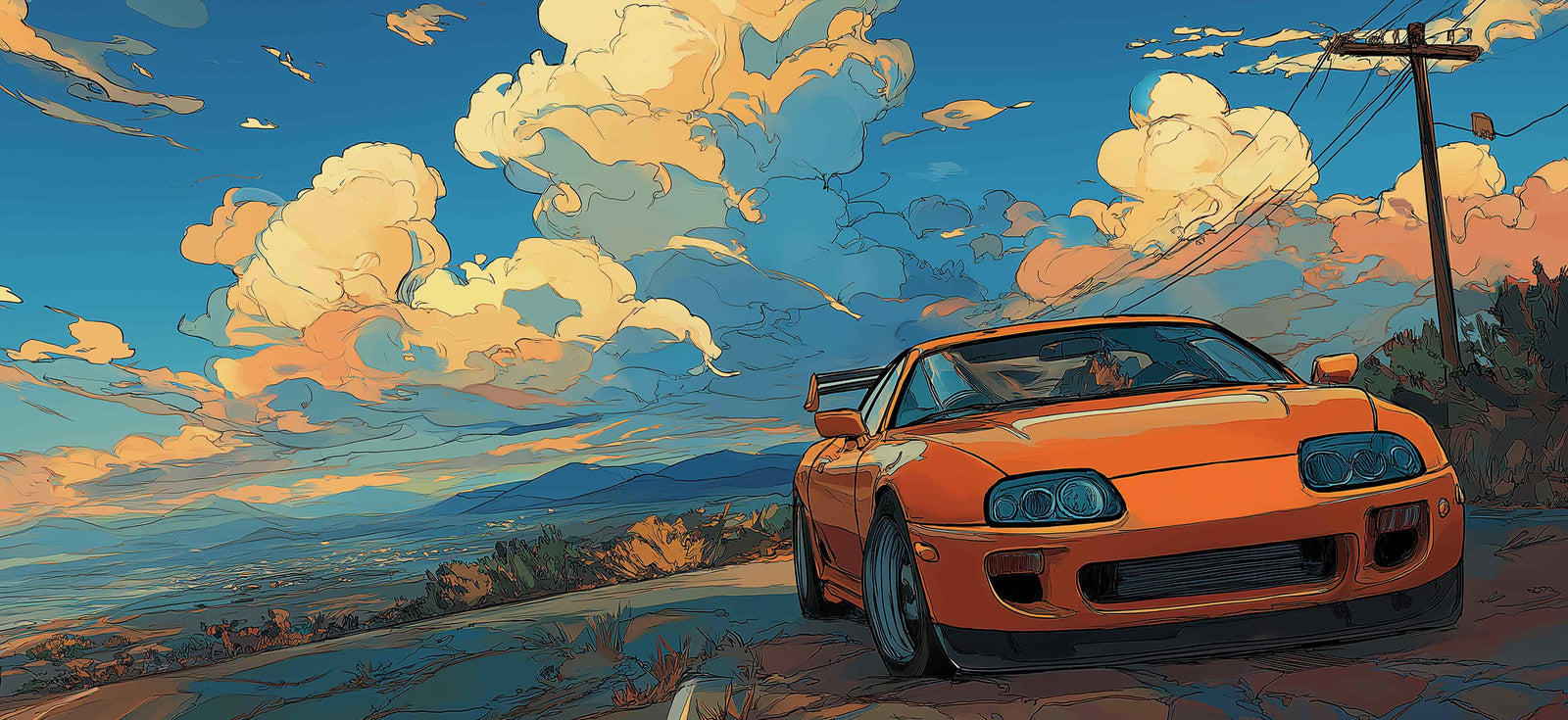 Cars 90x40cm custom desk mat, stitched edge finish – Print My Pad